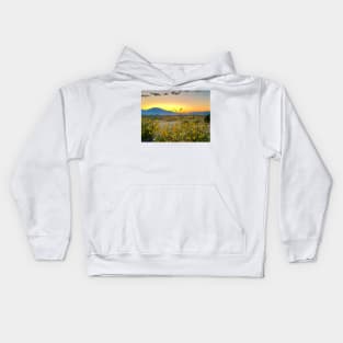 Sunrise and Sunflowers in New Mexico Kids Hoodie